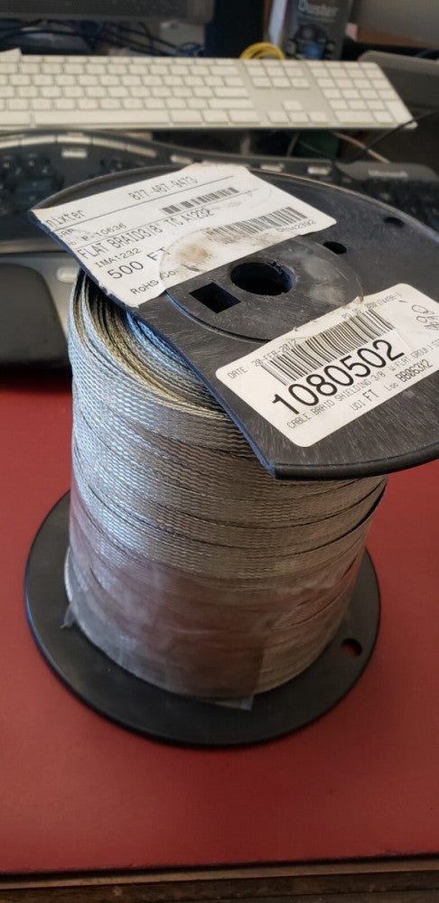 490 FT TCA 1232 3/8" BRAIDED GROUND STRAP GROUNDING 3/8" TC 12 AWG ( C1-4B)