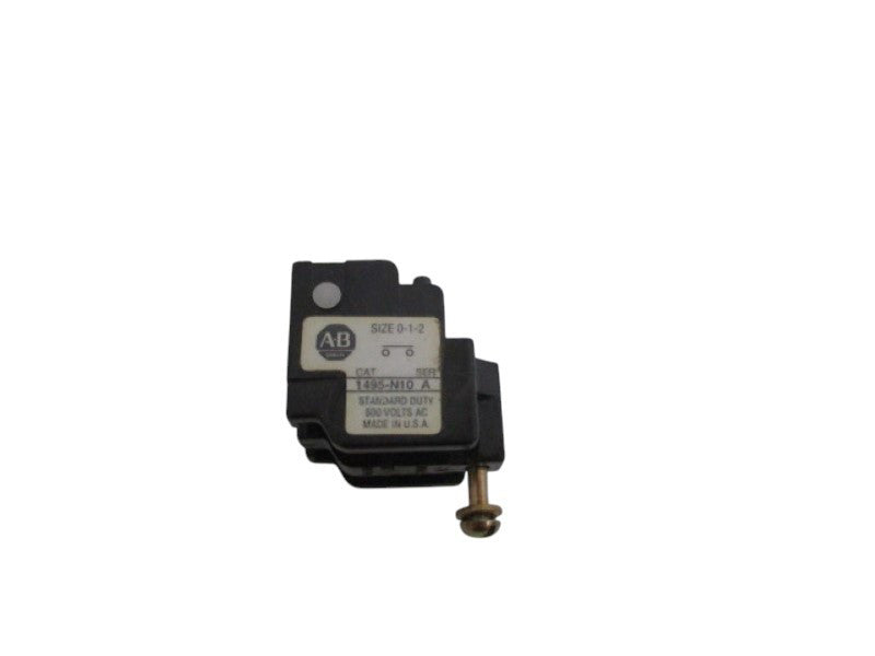 ALLEN BRADLEY 1495-N10 SER. A AUXILIARY CONTACT BLOCK  UNMP