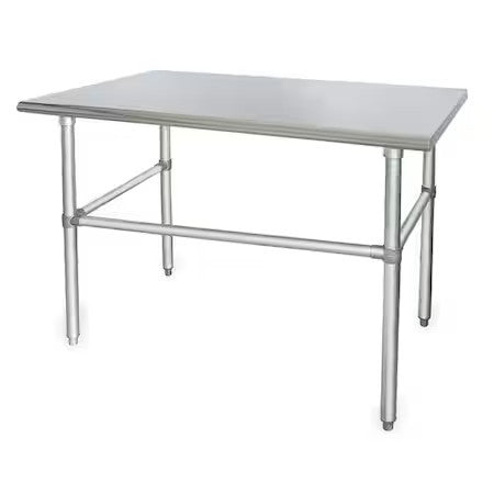 Zoro Select 4Uek3 Fixed Work Table,Ss,60" W,30" D
