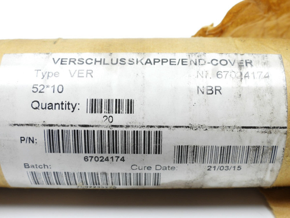 19 pcs Verschlusskappe 67024174 End Cover 52 x 10 mm 70 NBR Sealing Cap