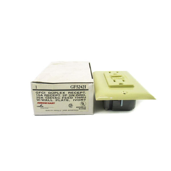 ARROW HART GF5242I 125VAC 20A (IVORY) NSMP