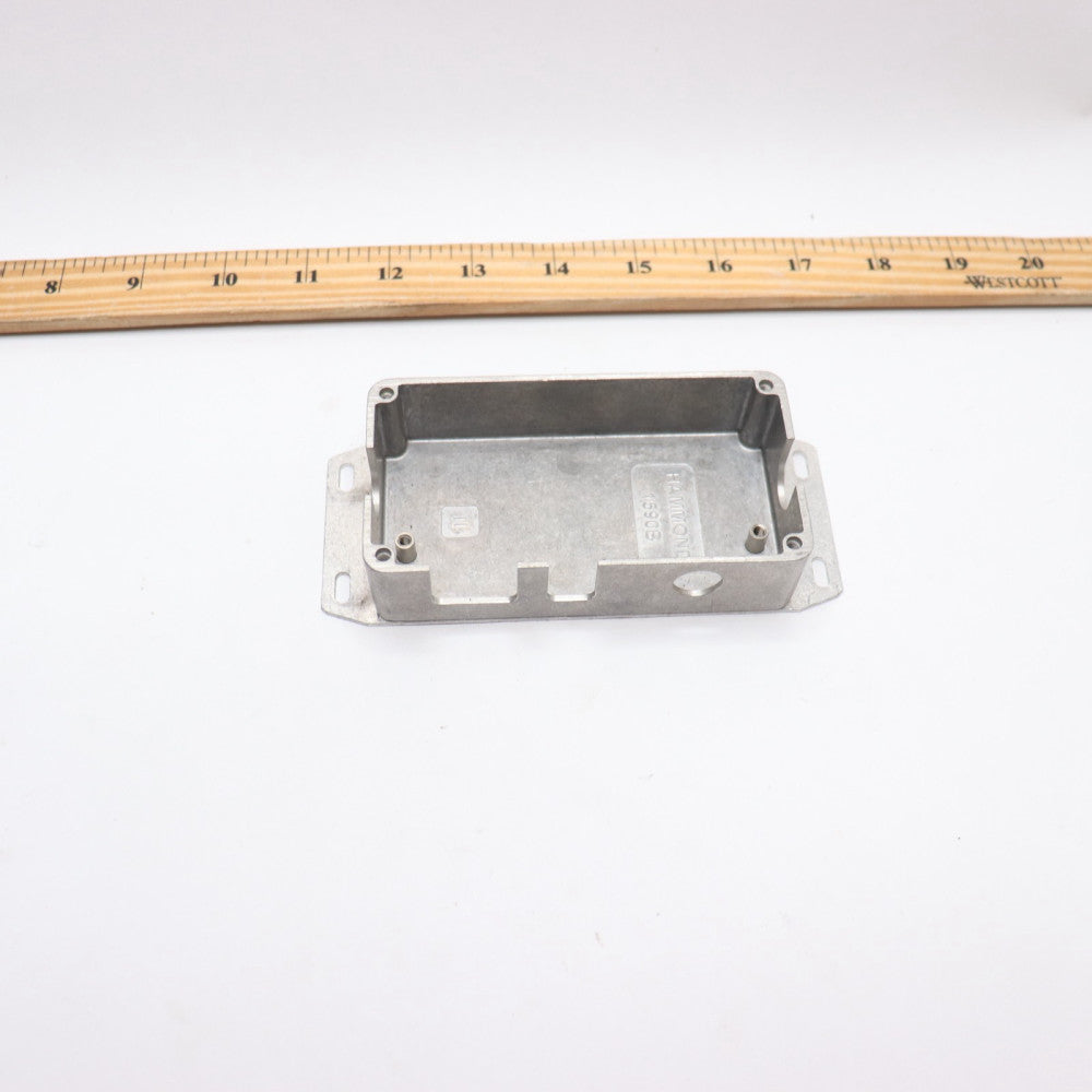 Hammond Box Metal Unpainted Cover Aluminum - Missing Cover and Screws