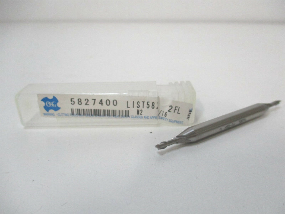 OSG (5827400) 2.00 x 15/64" x 3/16" x 2-1/4" OAL 2-Flute Cobalt Square End Mill