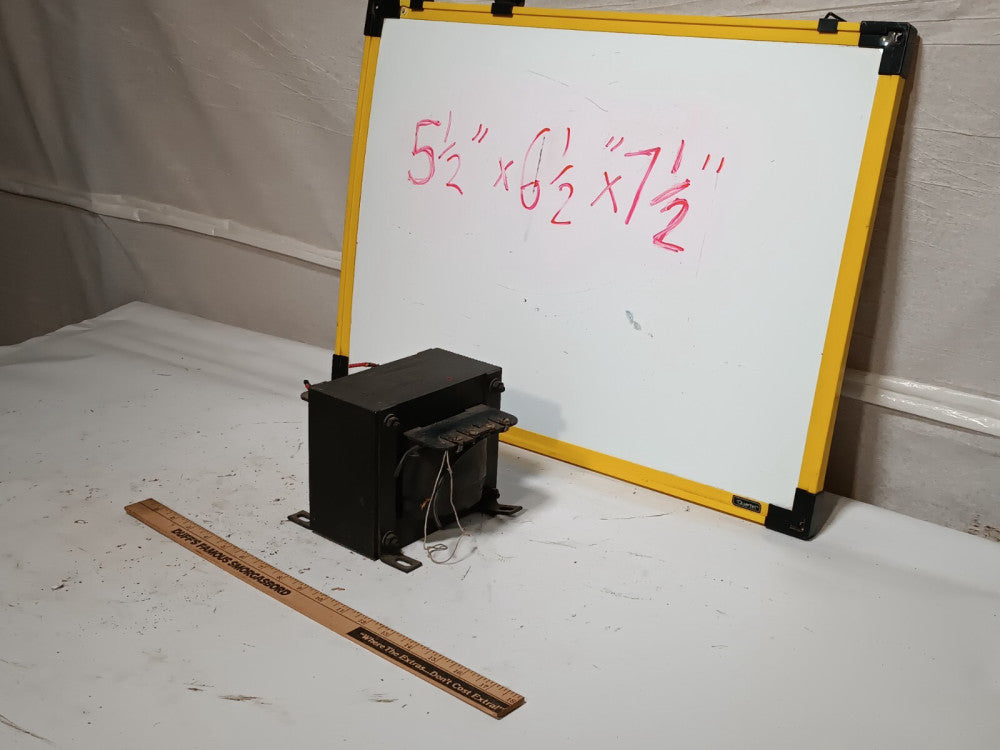Unidentified Electrical Transformer, No Markings, 7.5 x 6.5" x 5.5" as shown
