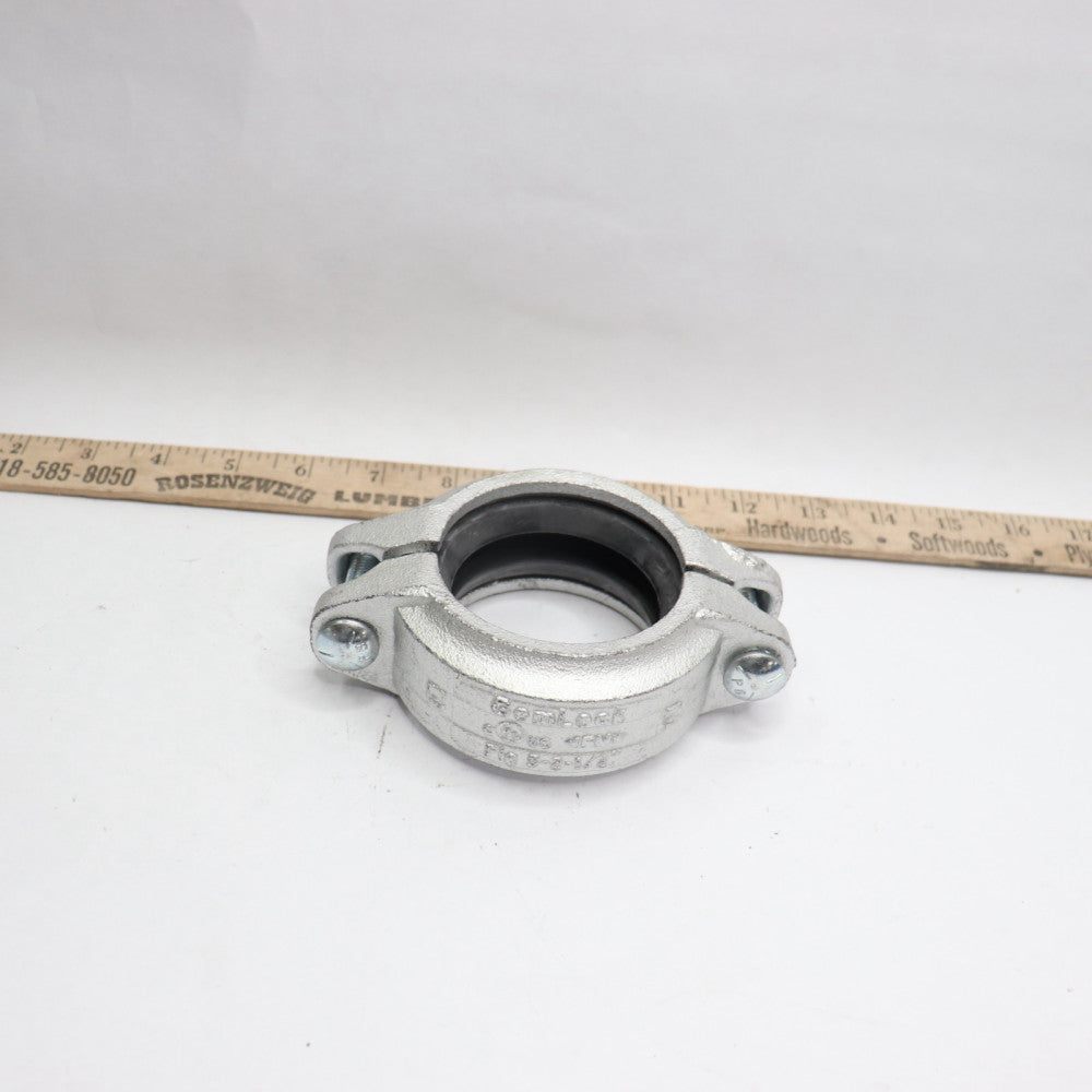 Flexible Clamp Coupling Aluminum Silver 2-1/2"