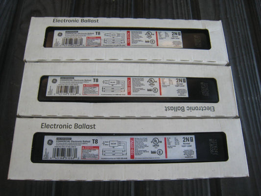 3 GE High Performance Commercial Electronic Ballast - T8 / 2N - GE259MAXG-N-DIYL