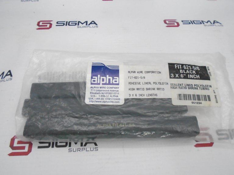 ALPHA WIRE FIT6215/8-BLACK-3X6-IN CABLE