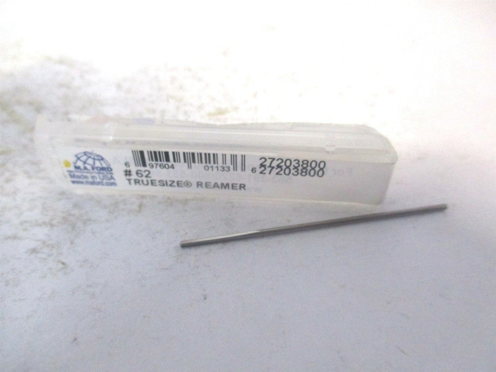 (27223800) #62 x 1/4 x 1-1/2" OAL 4-Flute Straight Shank Carbide Chucking Reamer