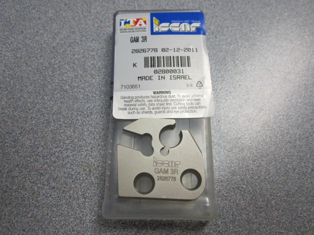 Iscar 2800031 GAM 3R Cut Grip Tool Insert 1-5/32 x 1-7/64 x 1/8 NEW
