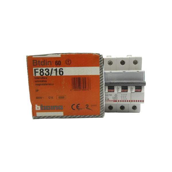 BTICINO F83/16 400V 16A (PKG OF 2) NSMP