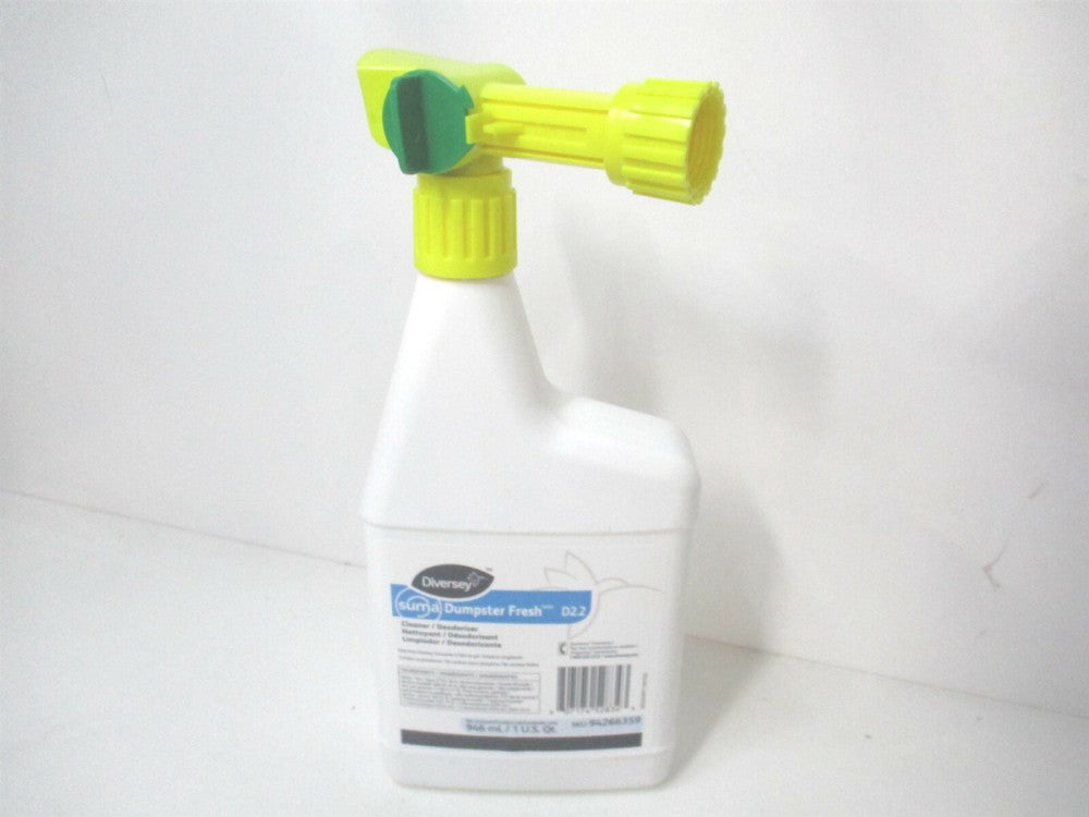 Diversey 94266359 32oz Odor Eliminator Deodorizer w/ Hose End Connection Nozzle 