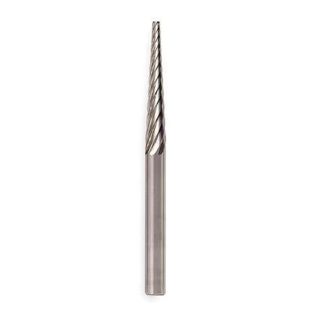 Widia M40494 Carbide Bur,Pointed Cone,1/2,Sgl Cut