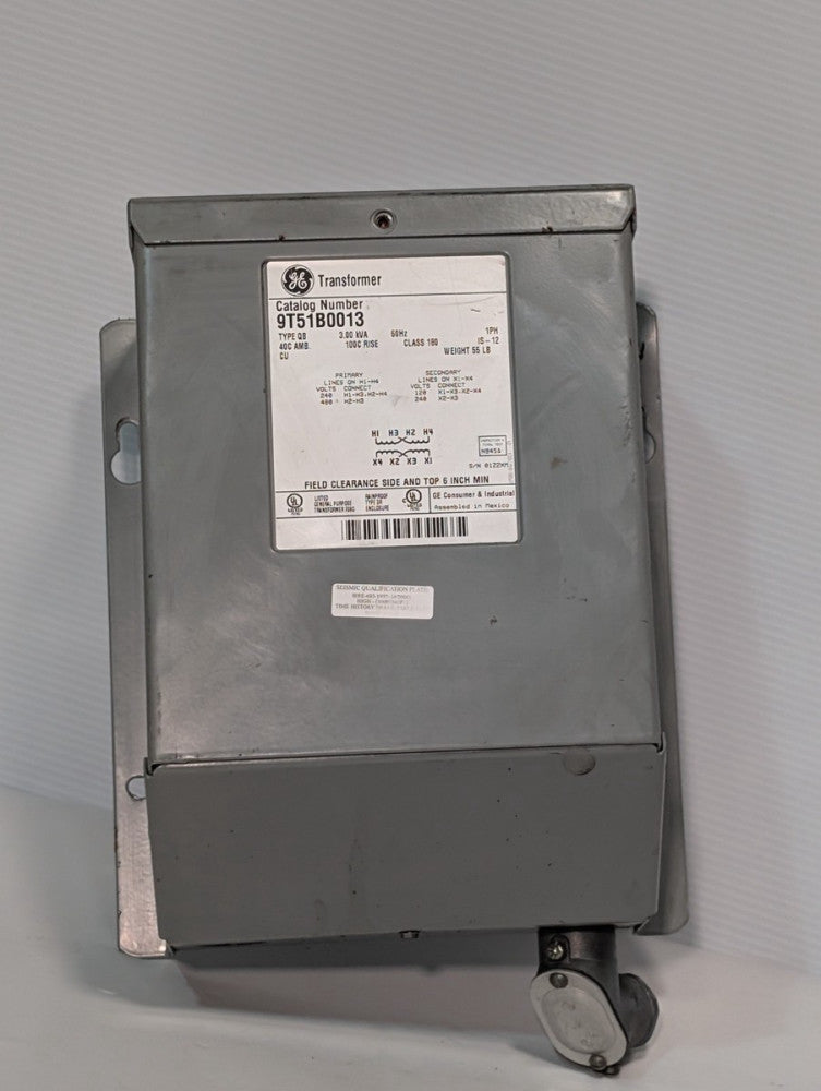 General Electric 9T51B0013 Enclosed Transformer, 3.0KVA, NEMA 3R, 240/480, 1-PH