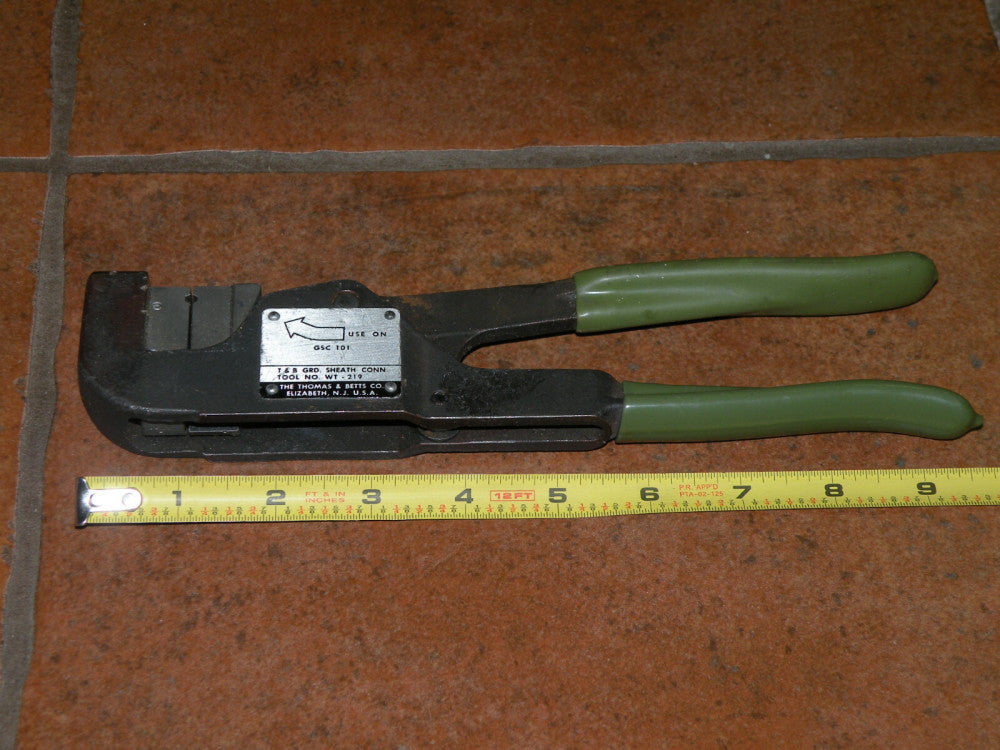 Thomas & Betts T&B WT-219 Grd Sheath Conn Tool w Die