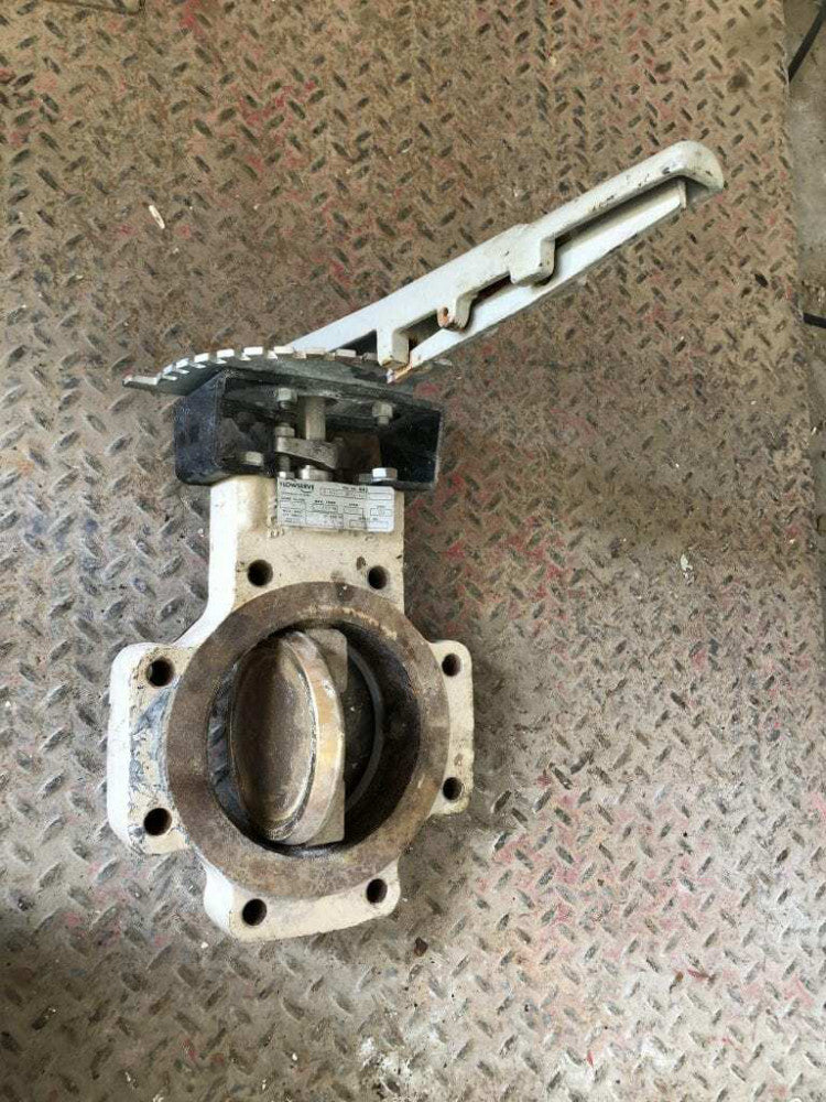 Flowserve 6-BX2-L1811A1V0NZ 6" Steel Manual 8 Lug Butterfly Valve w/ CF8M Disc