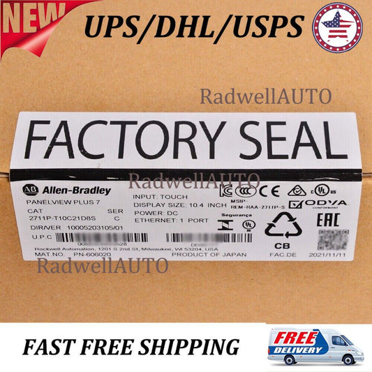 2023 New Allen-Bradley 2711P-T10C21D8S HMI PanelView Plus 7 10" 2711PT10C21D8S
