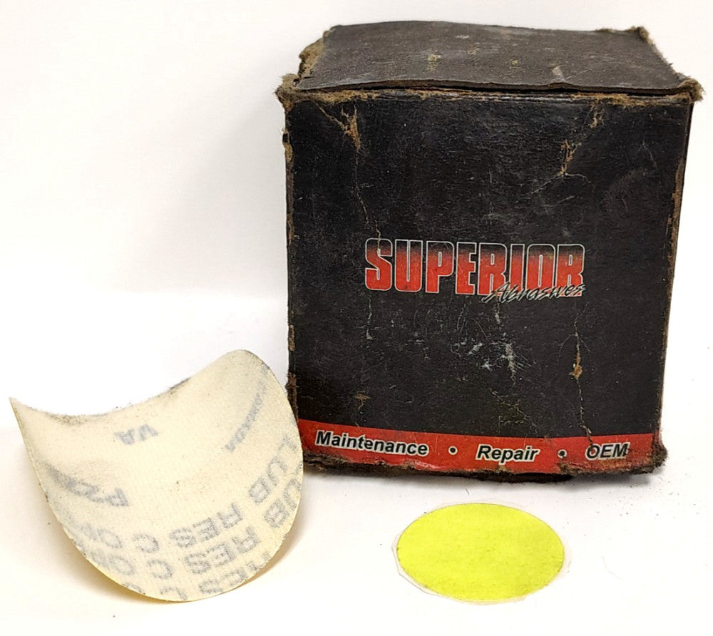SUPERIOR ABRASIVES 3"  PAPER DISKS 12.000 RPM 43109 ***LOT OF 69****