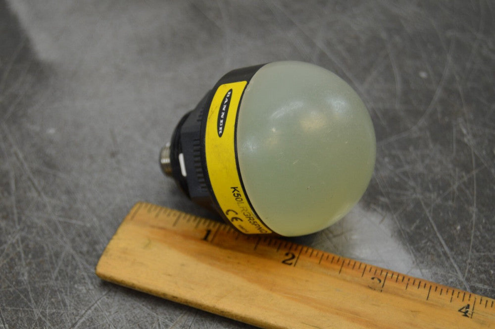 Banner K50LRGR5PNQ EZ Indicator Light 18-30V DC, M12x1 4-pin Euro QD Connection