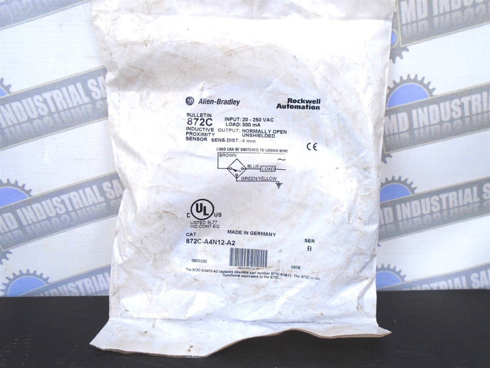 ALLEN-BRADLEY - 872C-A4N12-A2 - INDUCTIVE PROXIMITY SENSOR - 20-250 AC/DC -NEW