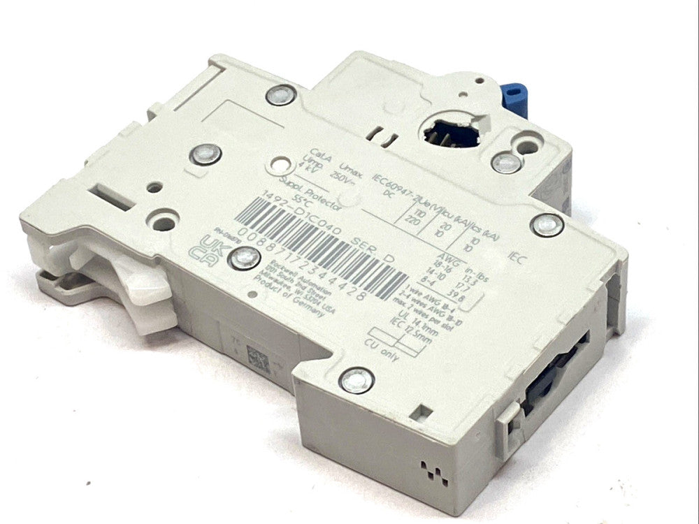 Allen Bradley 1492‑D C 4A Trip‑Curve C Mini Circuit Breaker