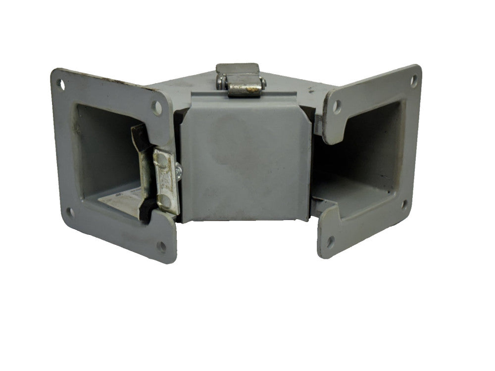 HOFFMAN F22LE9A ELBOW 90° LAYIN WIREWAY INSIDE OPENING, 2.50" X 2.50" ,  STEEL