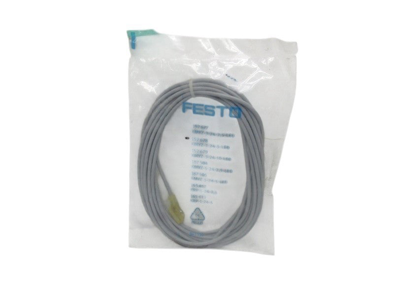 FESTO KMYZ-3-24-5-LED PLUG SOCKET W/ CABLE  NSMP