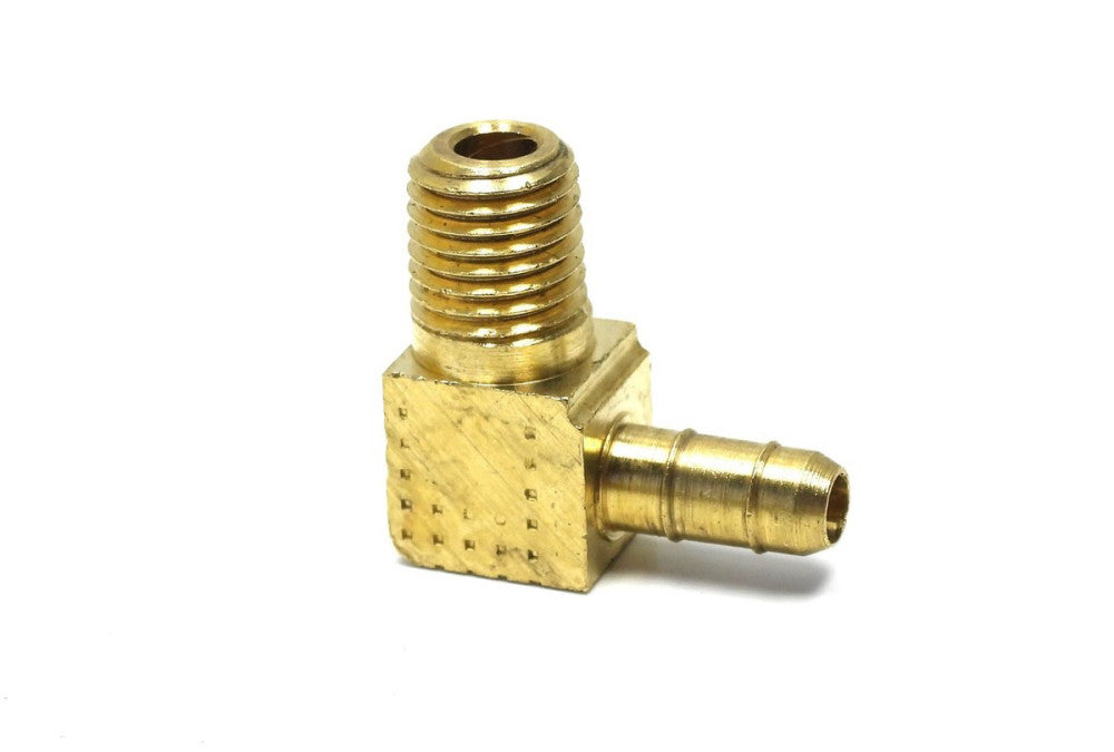 (Box of 100) Parker 229-4-1, 1/4 NPT x .17 Tube, Brass 90 Degree Elbow for Tubin