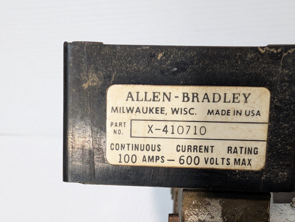 Allen Bradley X-410710 Fuse Block Holder (ONLY X410710)  100A 600 V - Free Ship