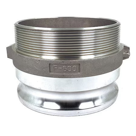 Zoro Select Ple40 Cam And Groove Adapter,6",Aluminum