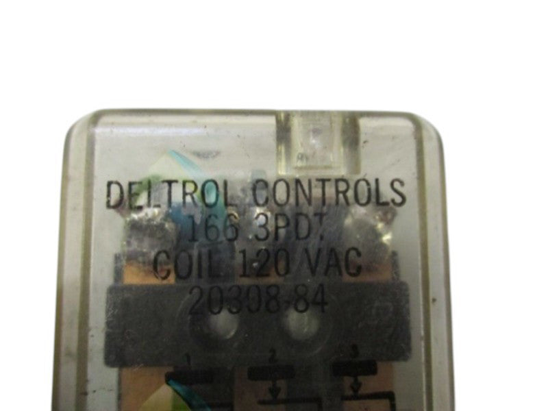 DELTROL CONTROLS 1663PDT 20308-84 RELAY 120VAC  UNMP