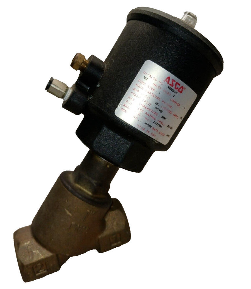 ASCO BRONZE ANGLE VALVE 1" NPT N.C. 150 PSI  8290B010