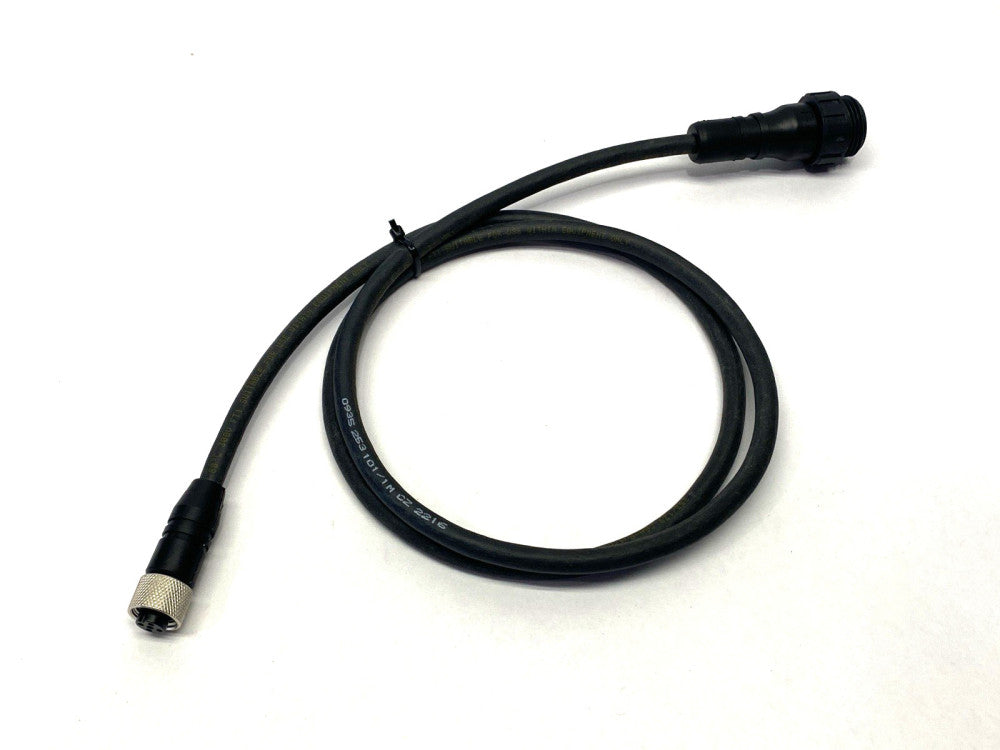 0935 253 103/1M Double Ended Cordset w/ 7/8" Male 5-Pole to M12 Female Connector