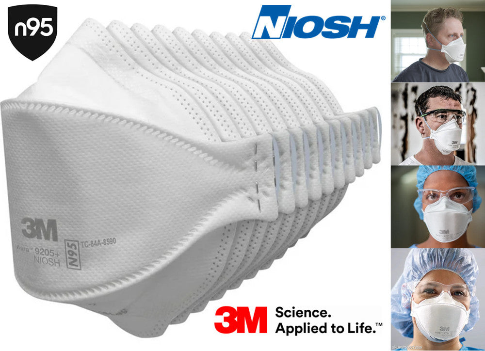 3M Aura 9205+ NIOSH N95 Approved Particulate Respirator Face Mask Multi Propouse