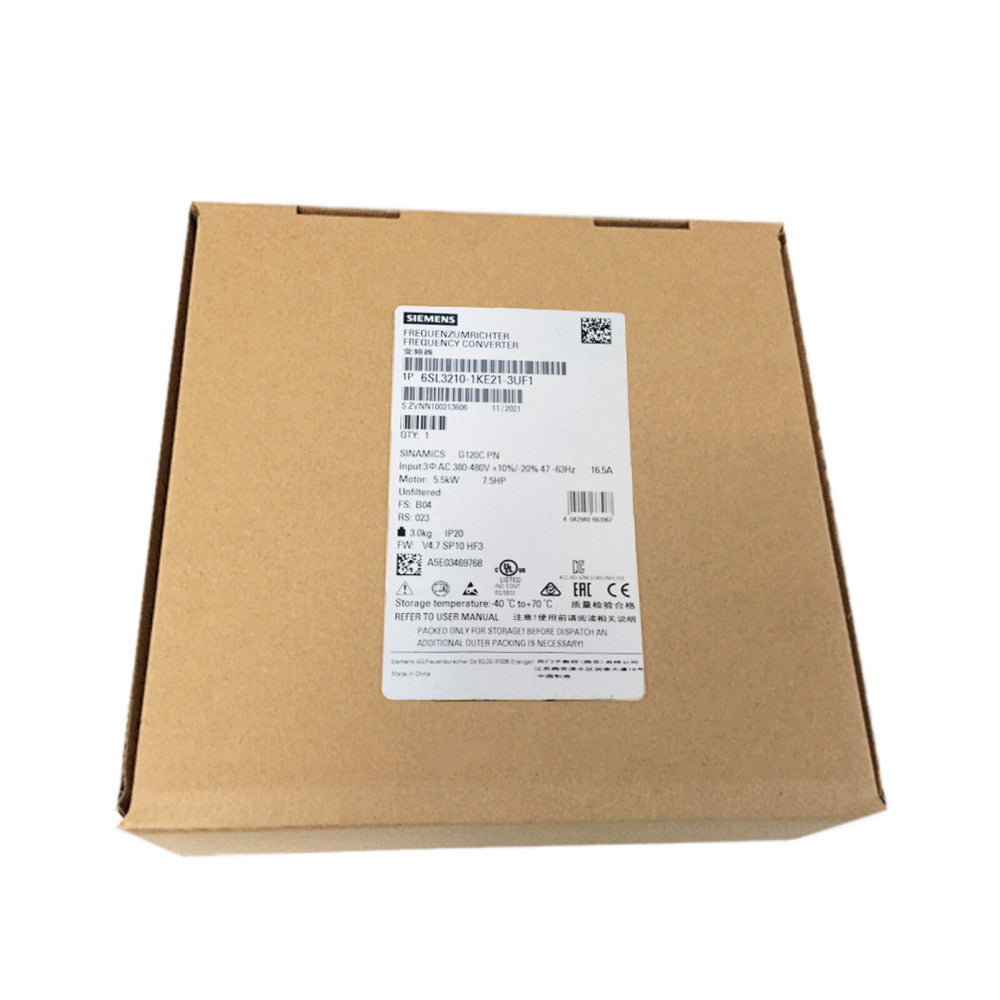 One Brand New Siemens 6SL3210-1KE21-3UF1 6SL3210-1KE21-3UF1