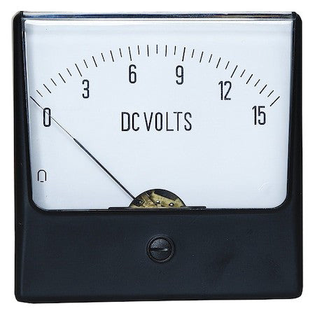 Zoro Select 12G436 Analog Panel Meter,Dc Voltage,0-15 Dc V