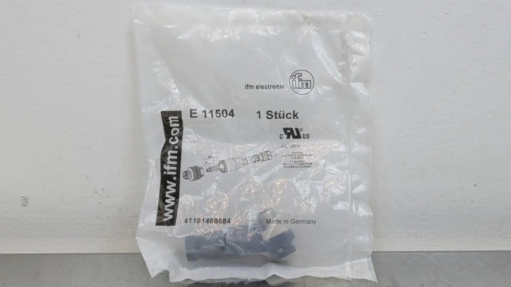 IFM Efector E11504 Micro DC Field Attachable Connector E 11504 4-Pin 250V 4A