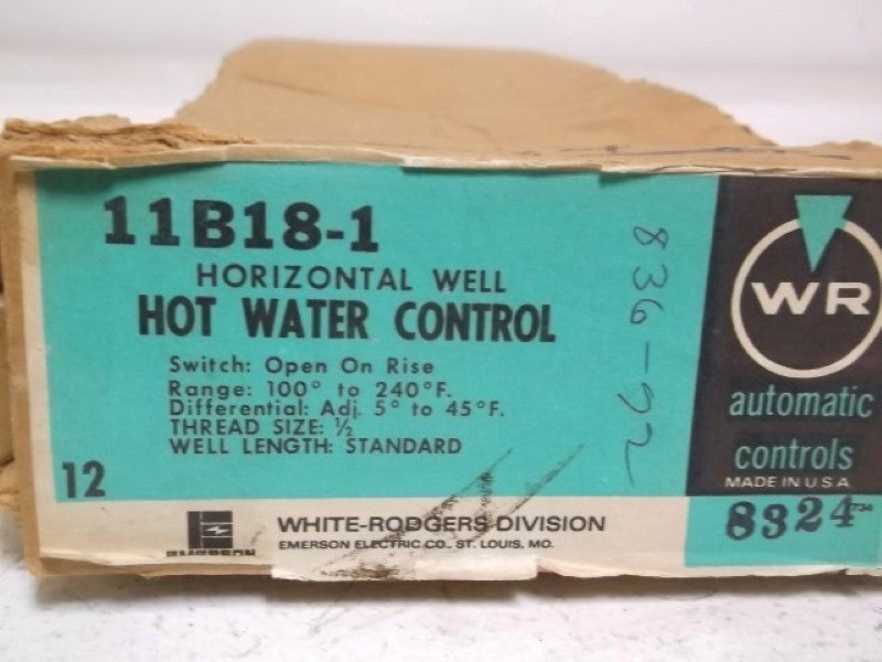 WHITE-RODGERS 11B18-1 HOT WATER CONTROL  NSMP