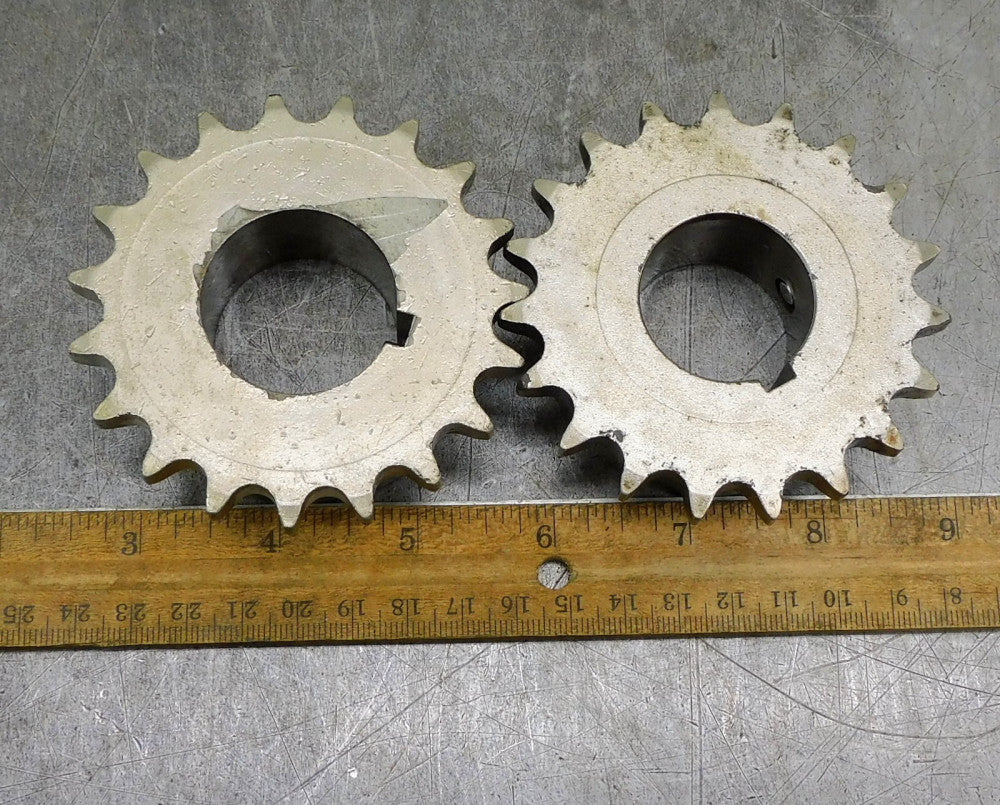 Martin 40BS19 Roller Chain Sprocket #40 19 Teeth 1-1/4" Bore Keyed Lot of Two(2)