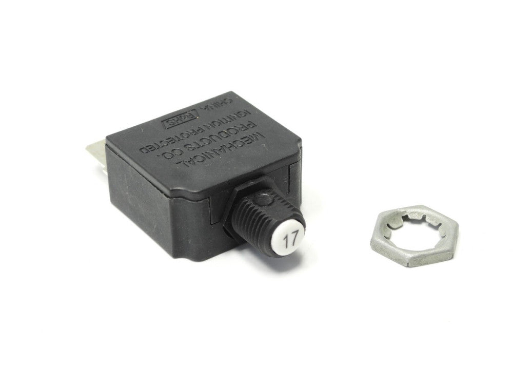 (10-Pack) 17 Amp Circuit Breaker 250 VAC / 50 VDC 3/8-27, 1480-203-170 