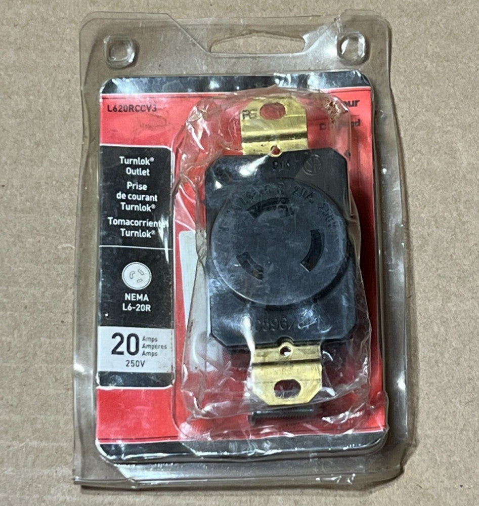 Pass & Seymour L620RCCV3 Turnlok Outlet 20A 250V