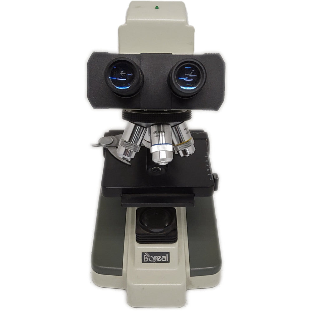 Boreal DMB1-223 Microscope w/ 4x 10x 40x & 100x Objectives