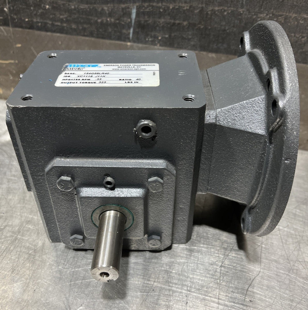 Morse Raider 154Q56LR40 Worm Gear Reducer 40:1 Ratio Nos Surplus. Item ID 1