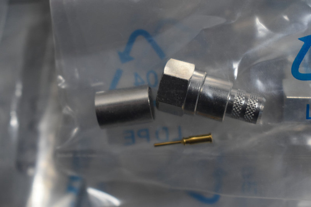 [Lot of 55] Amphenol 222123 RF Connector F-Type Straight Crimp Plug RG-6, 75Ohm 