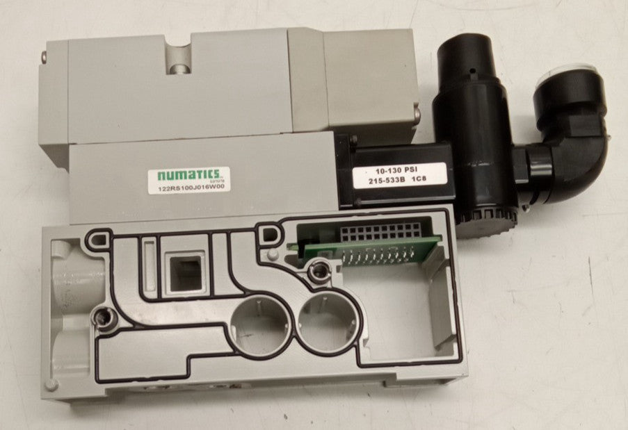 Numatics 122RS100J016W00 Double Z Block 122BA400M000061 150PSI Solenoid Valve