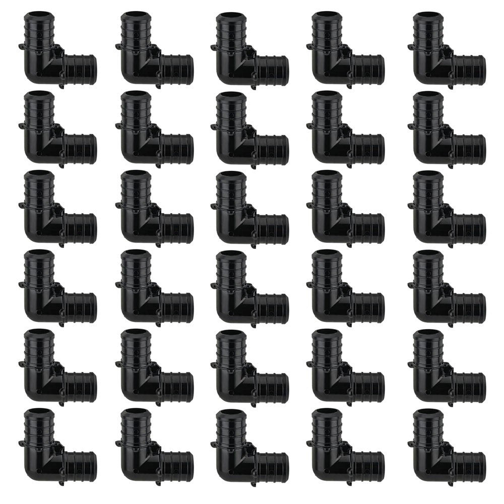 30PCS Poly PEX B  Barb Crimp Fittings 1" X 1" Elbow 90 Degree PPSU F2159