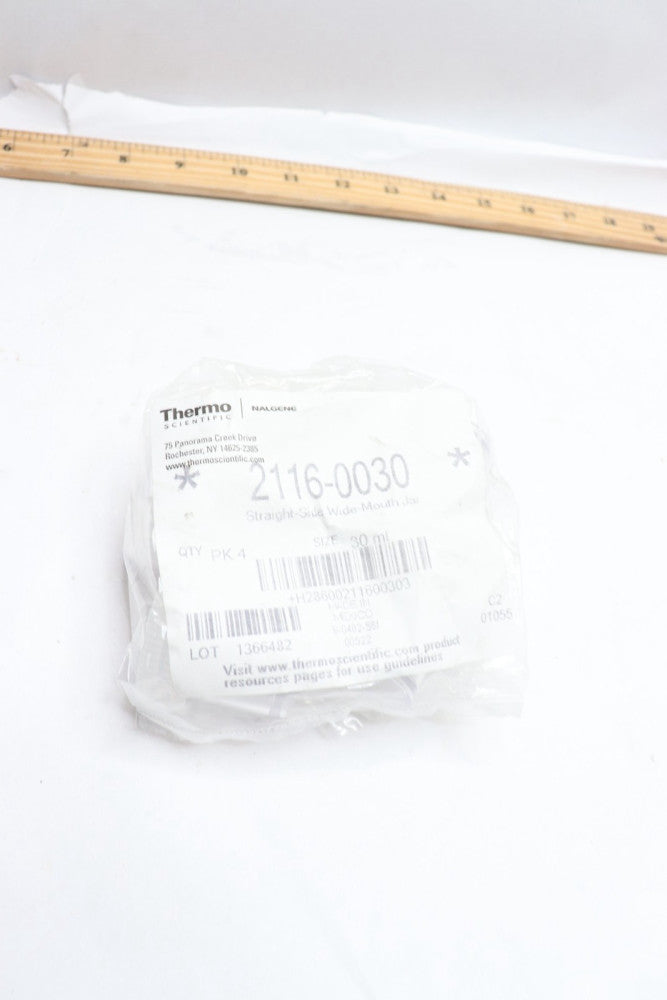 (4-Pk) Thermo Scientific Nalgene Wide-Mouth Straight-Sided Jar 30mL