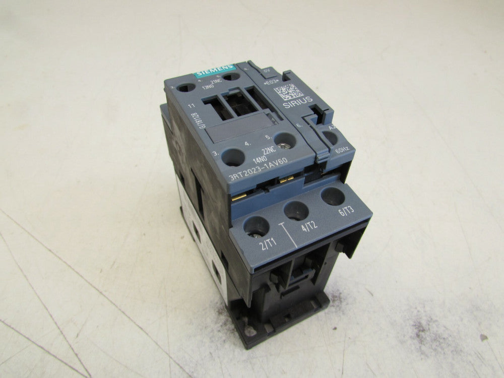 SIEMENS SIRIUS 3RT2023-1AV60 CONTACTOR 480V 60HZ XLNT USED TAKEOUT M/O!! 