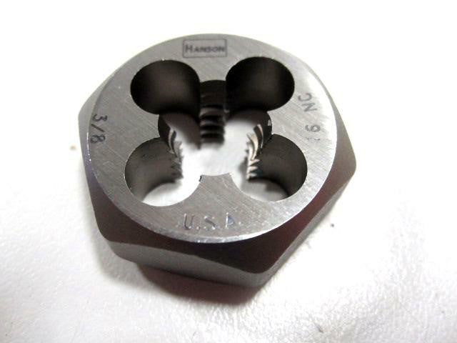 Hanson NC 3/8-16 Self Aligning Hex Die USA NEW