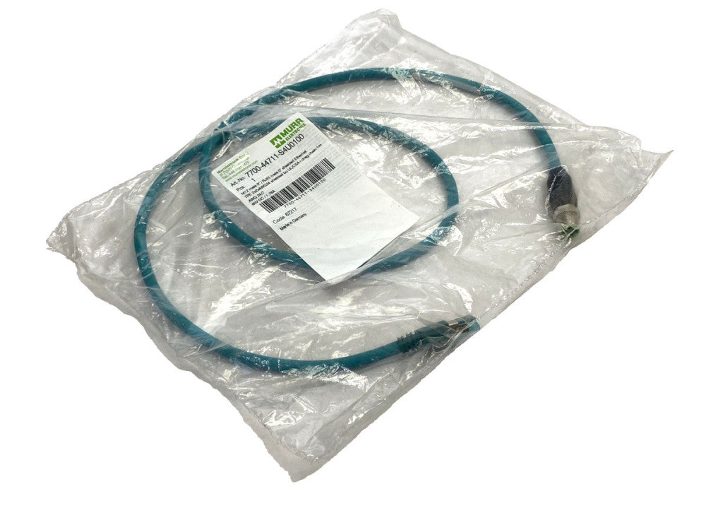 Murrelektronik 7700-44711-S4U0100 Double-Ended M12 M to RJ45 Ethernet Cordset 1m