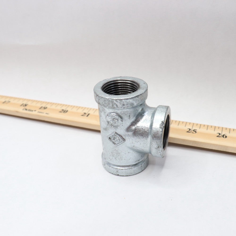 Threaded Tee 300# Galvanized Malleable Iron 3/4"